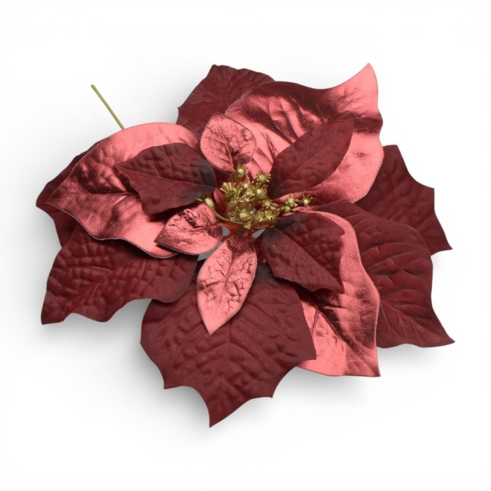 RAMETTO STELLA NATALE D.24.5 STELO BURGUNDY